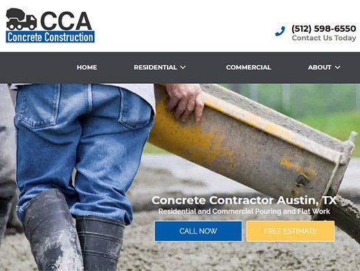 https://concretecontractoraustin.com/ website